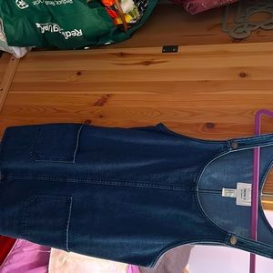 Overall Denim Dress